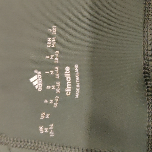 ADIDAS Olive Green Climalite Capri - Picture 2 of 7